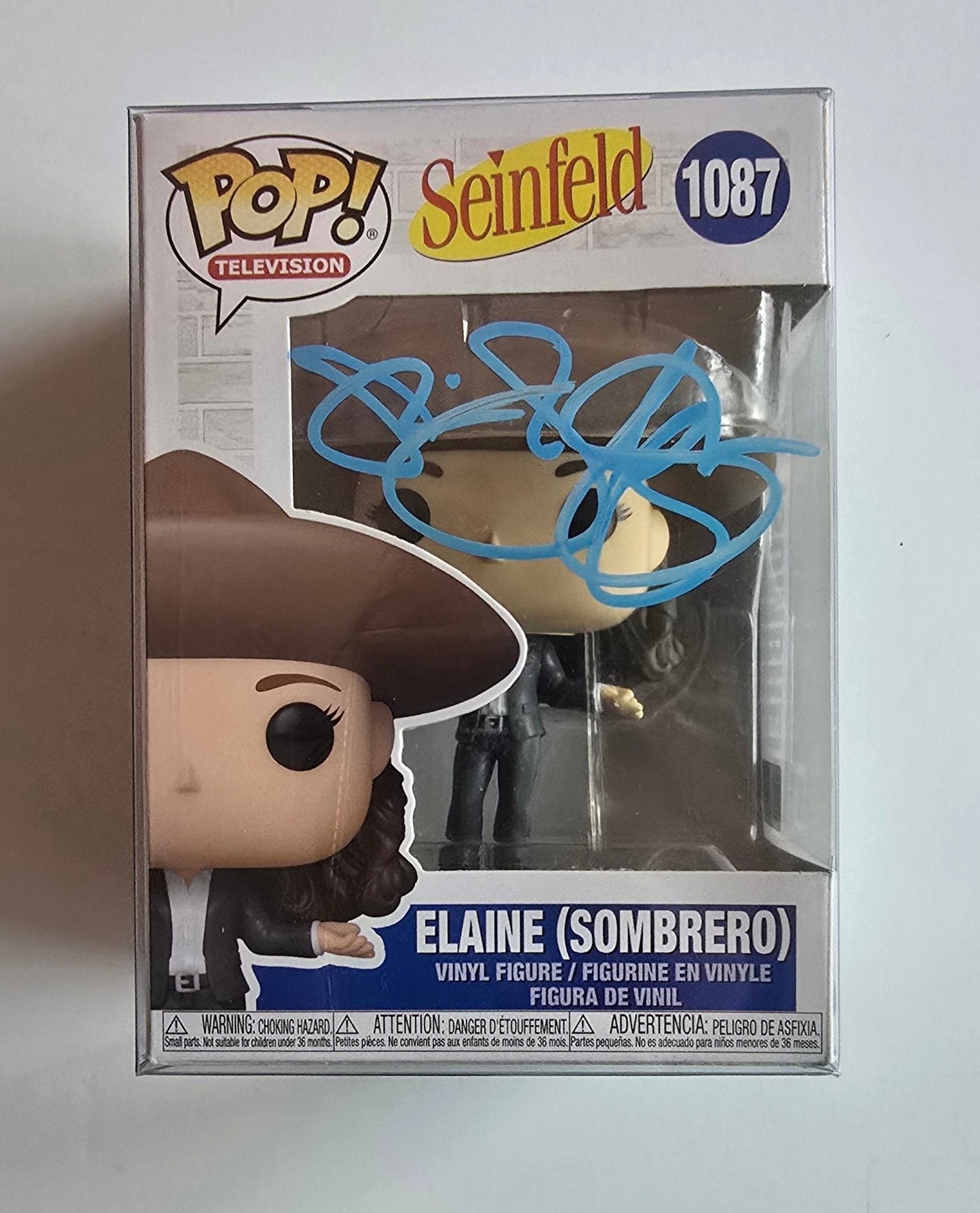 Seinfeld - Funko Pop Elaine Sombrero Autographed by Julia Louis-Dreyfus (1087)