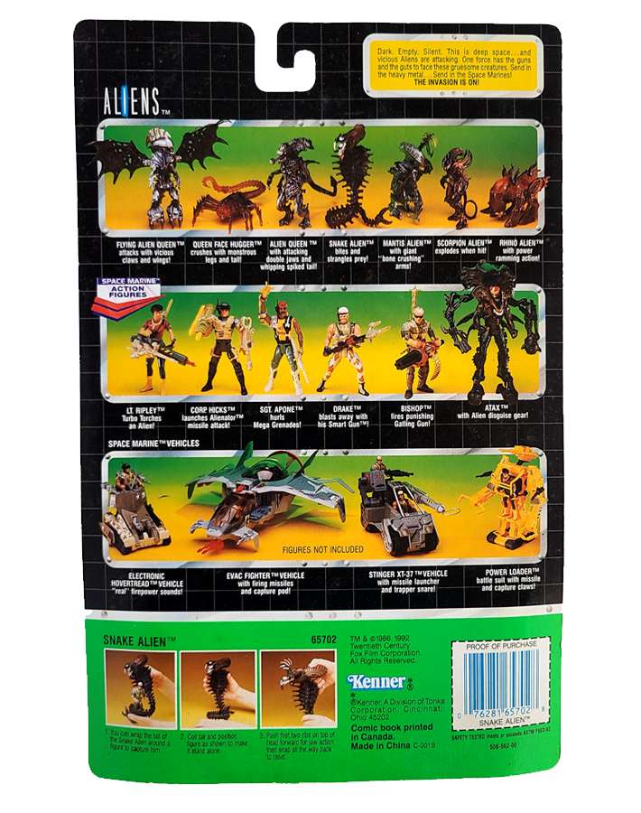 ALIENS - Snake Alien (1994) by Kenner