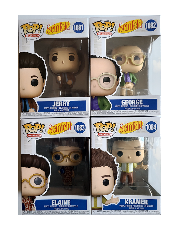 Seinfeld - Funko Pop Group - Jerry (1081) George (1082) Elaine (1083) Kramer (1084)