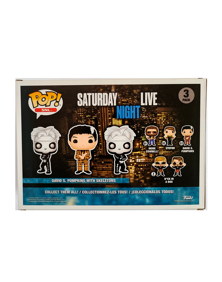 Saturday Night Live - Funko POP David S. Pumpkins with Skeletons 3 pack