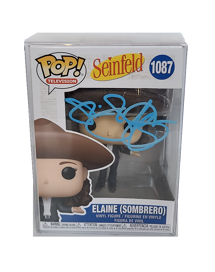 Seinfeld - Funko Pop Elaine Sombrero Autographed by Julia Louis-Dreyfus (1087)