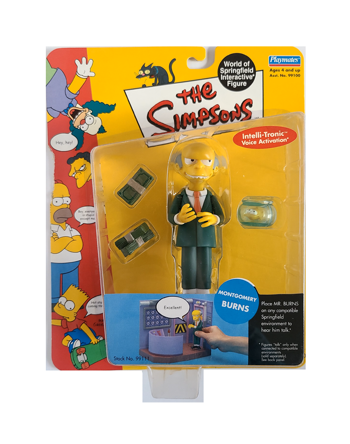 The Simpsons - Series 1 Montgomery Burns (2000) by Playmates *Damaged