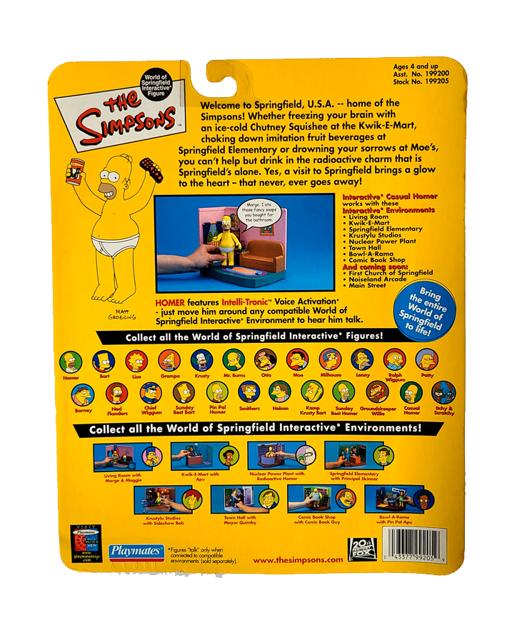 The Simpsons - Series 4 - Casual Homer (2000) by Playmates