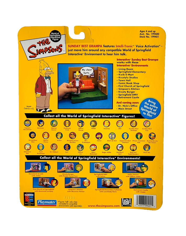 The Simpsons - Series 9 - Sunday Best Grampa (2002) by Playmates