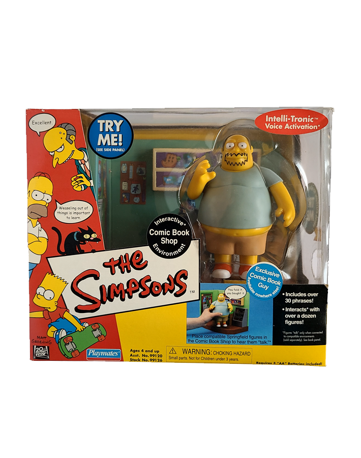 The Simpsons - Comic Book Shop Interactive Environment (2001) by Playmates