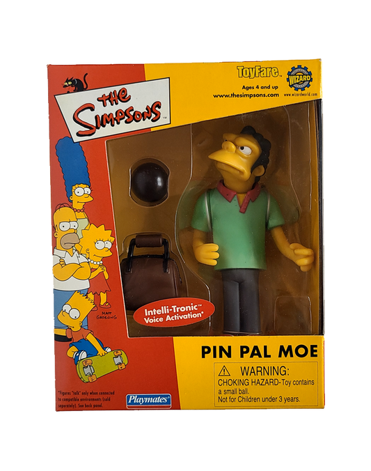 The Simpsons - Pin Pal Moe Toyfare Exclusive (2001) by Playmates