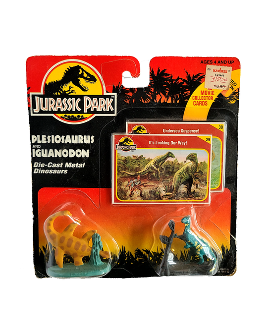 Jurassic Park - Plesiosaurus and Iguanodon (1993) by Kenner