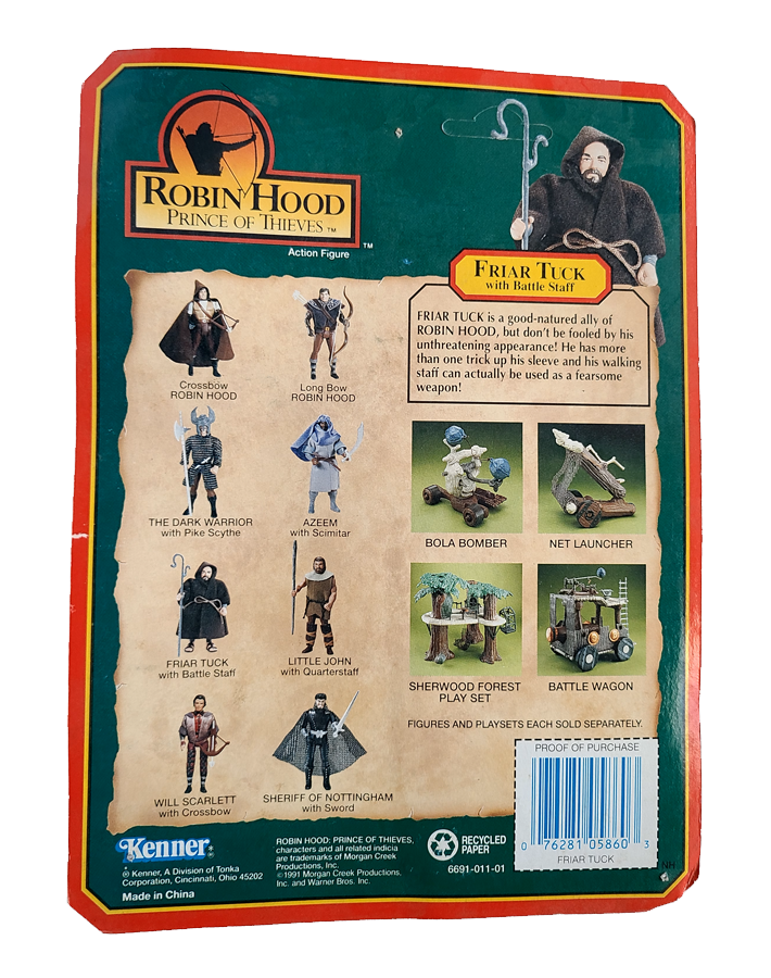 Robin Hood Prince of Thieves - Friar Tuck Action Figure (1991) by Kenner