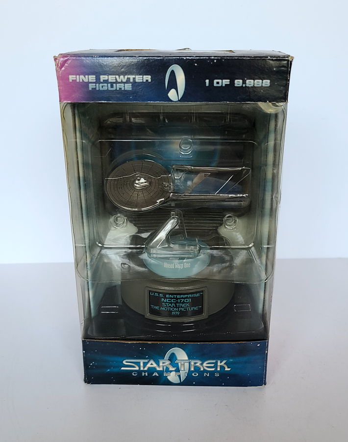 Star Trek - Champions U.S.S. Enterprise Pewter Figure 1 of 9,998 (1998) *Seal Broken