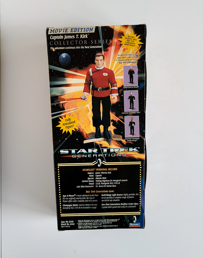 Star Trek - Generations Collectors Series Captain James T. Kirk 9" Figure (1994) by Playmates