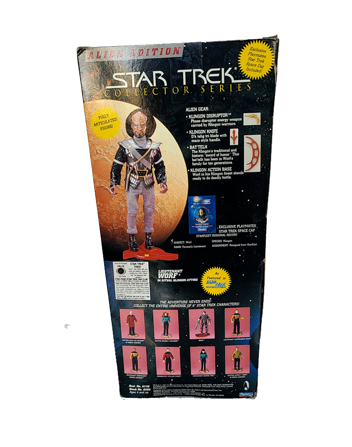 Star Trek - Collectors Series Lieutenant Worf 12" action figure (1995) by Playmates