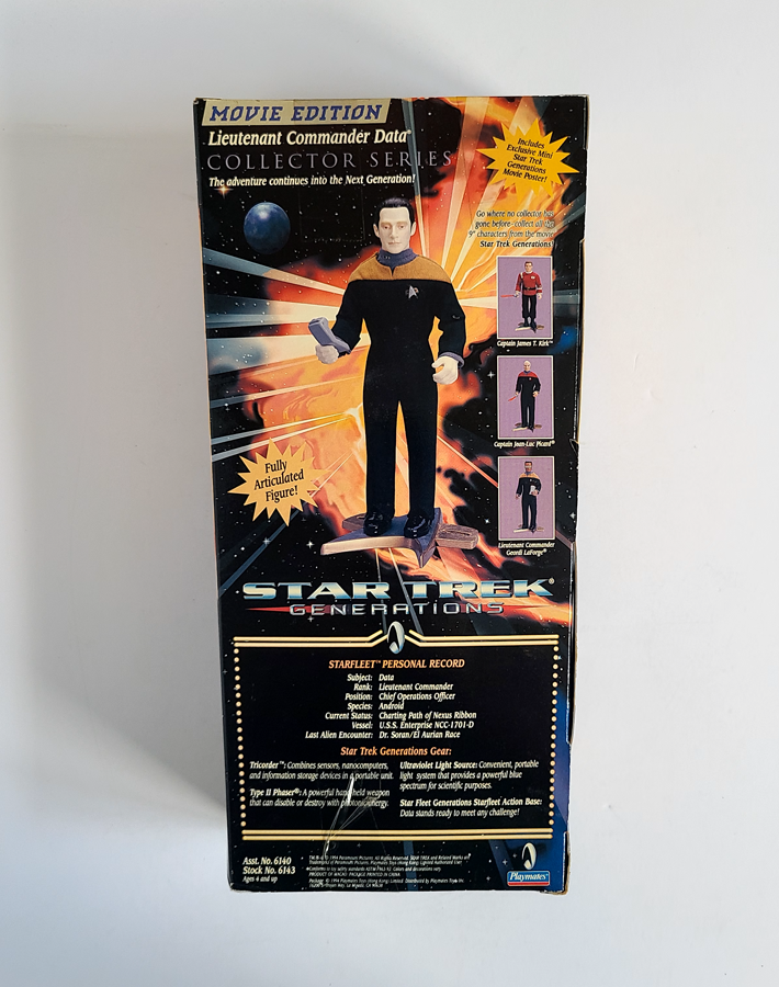 Star Trek - Collectors Series Lieutenant Commander Data 9" (1994) by Playmates