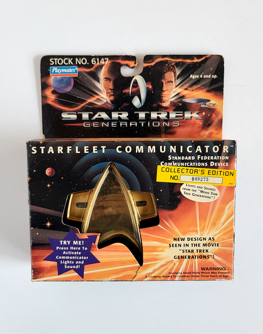 Star Trek - Starfleet Communicator Collectors Edition (1994) by Playmates *Imperfect Package