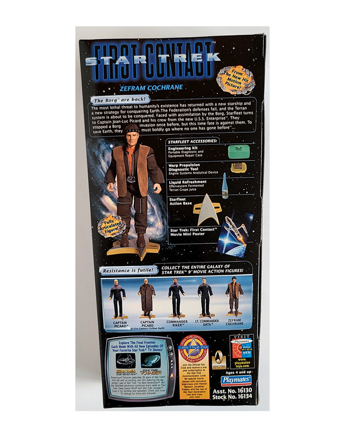 Star Trek - First Contact Collectors Series Zefram Cochrane 9" Figure (1996) by Playmates