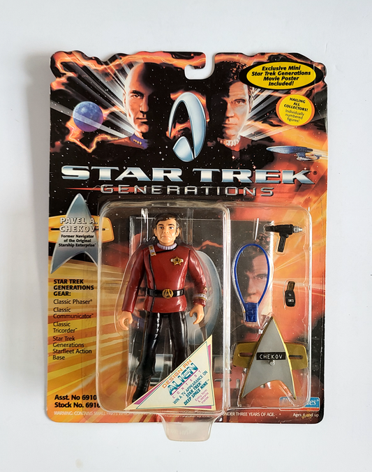 Star Trek - Generations Pavel A. Chekov (1994) by Playmates *Imperfect Package