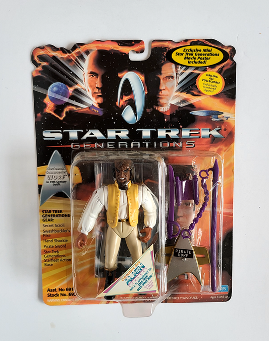 Star Trek - Generations Lieutenant Commander Worf in 19th Century Outfit (1994) by Playmates