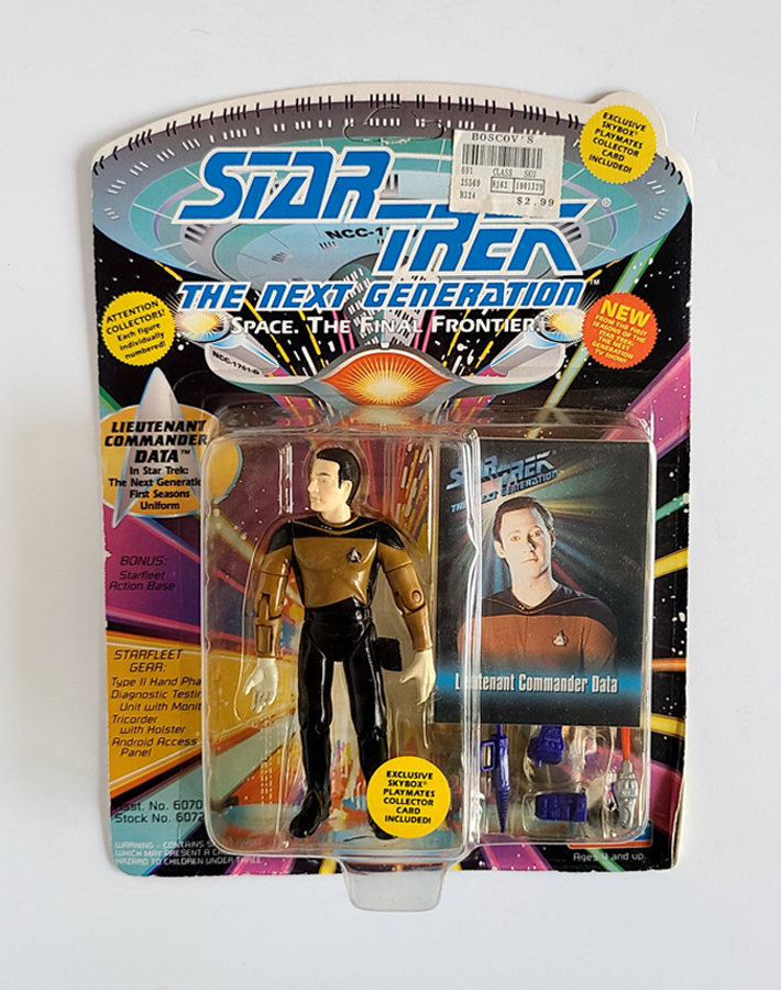 Star Trek - The Next Generation Lieutenant Commander Data (1993) by Playmates *Imperfect Package