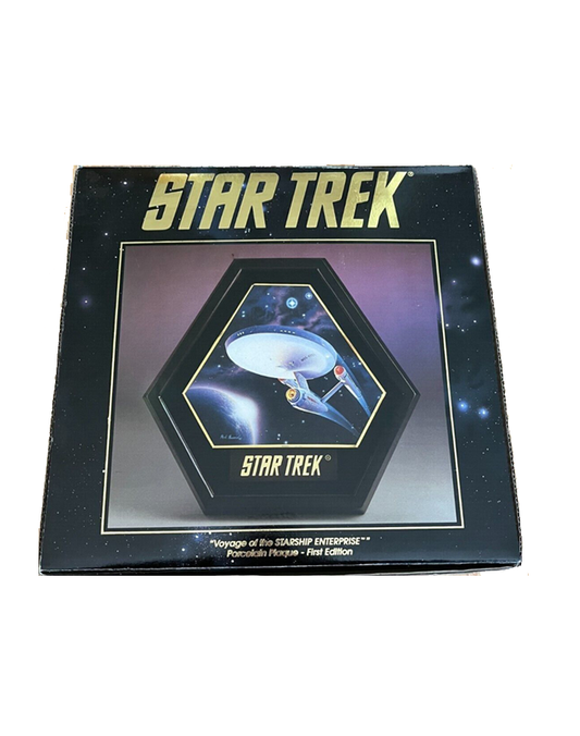 Star Trek - Voyage of the Starship Enterprise Porcelin Plaque (1993)