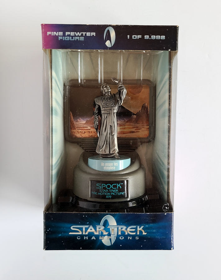 Star Trek - Champions Spock Pewter Figure 1 of 9,998 (1998)