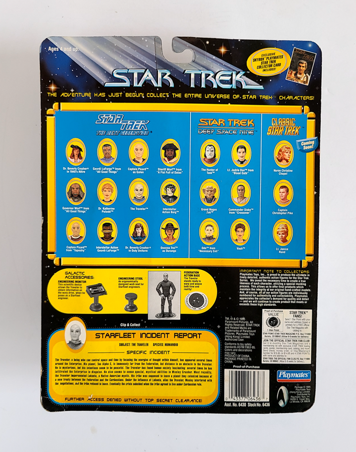 Star Trek - The Next Generation - The Traveler Figure (1995) by Playmates *Imperfect Package