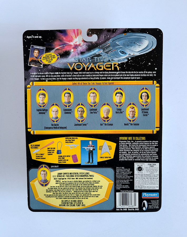 Star Trek - Voyager Lieutenant Tom Paris (1995) by Playmates