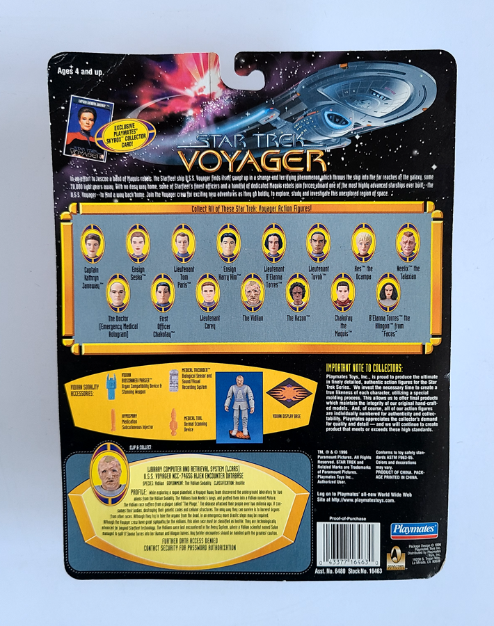 Star Trek - Voyager The Vidiian (1995) by Playmates *Imperfect Package