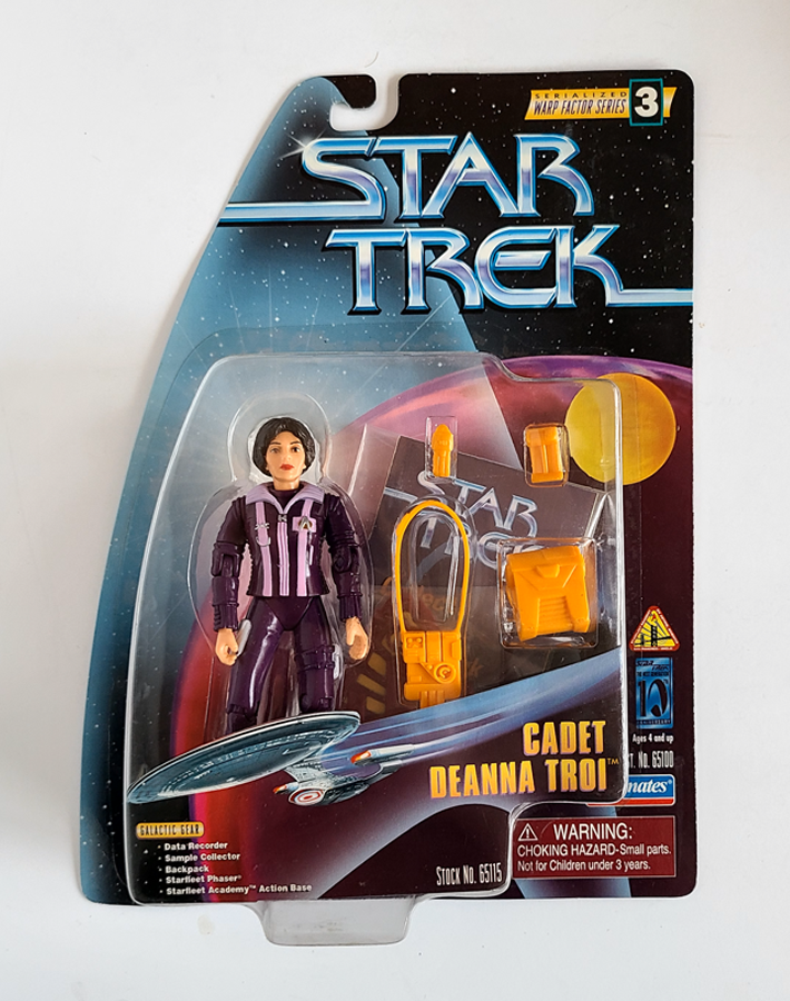 Star Trek - Warp Factor Series 3 Cadet Deanna Troi (1997) by Playmates *Imperfect Package