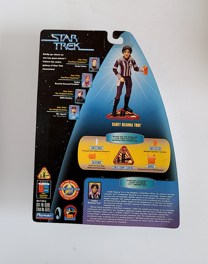 Star Trek - Warp Factor Series 3 Cadet Deanna Troi (1997) by Playmates *Imperfect Package