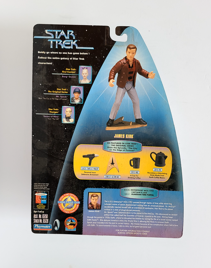 Star Trek - Warp Factor Series 5 James Kirk (1998) by Playmates *Imperfect Package