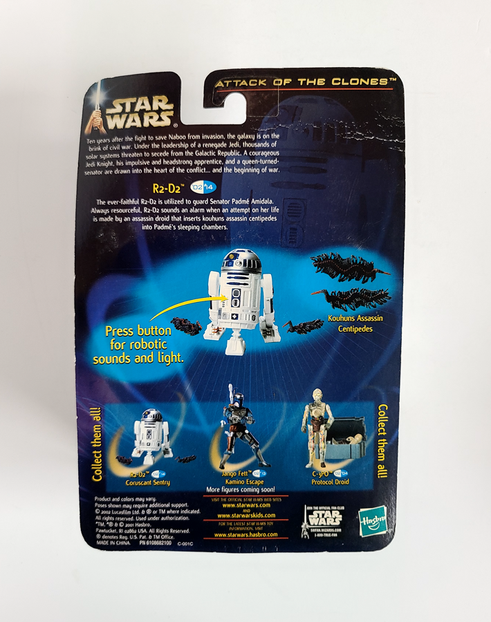 Star Wars - Attack of the Clones R2-D2 (2002) by Hasbro *Imperfect Package