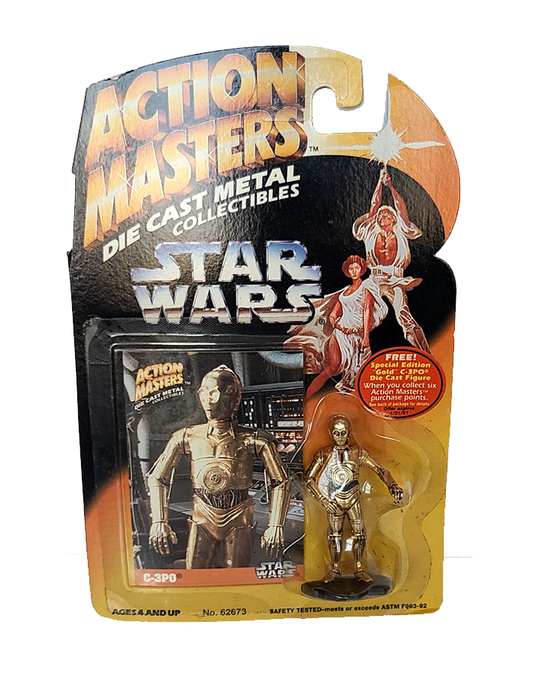 Star Wars - Action Masters - C-3PO - Die Cast Figure - (1994) by Kenner