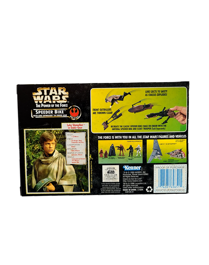 Star Wars - The Power of the Force Speeder Bike Luke in Endor Gear (1996) by Kenner