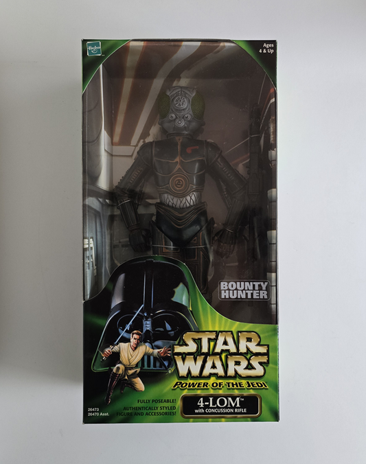 Star Wars - Power of the Jedi 4-Lom Bounty Hunter 9" Figure (2000) by Hasbro