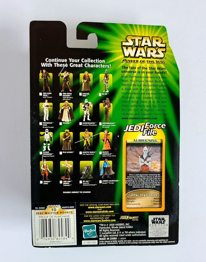 Star Wars - Power of the Jedi Aurra Sing (2000) by Hasbro