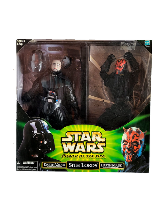 Star Wars - Power of the Jedi Sith Lords, Darth Vader and Darth Maul 9" Figures (2000) by Hasbro