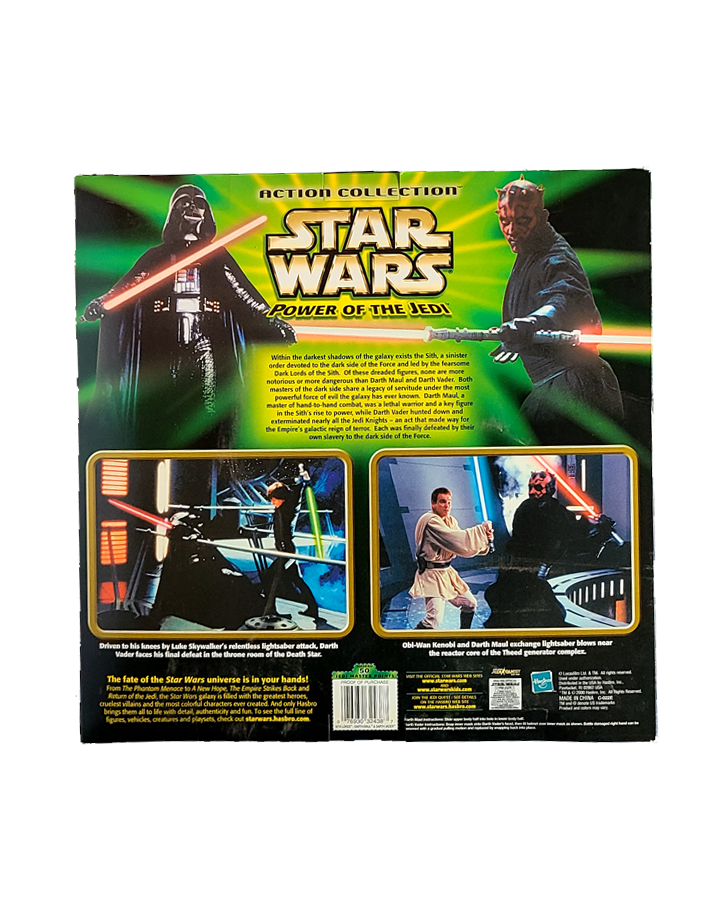 Star Wars - Power of the Jedi Sith Lords, Darth Vader and Darth Maul 9" Figures (2000) by Hasbro