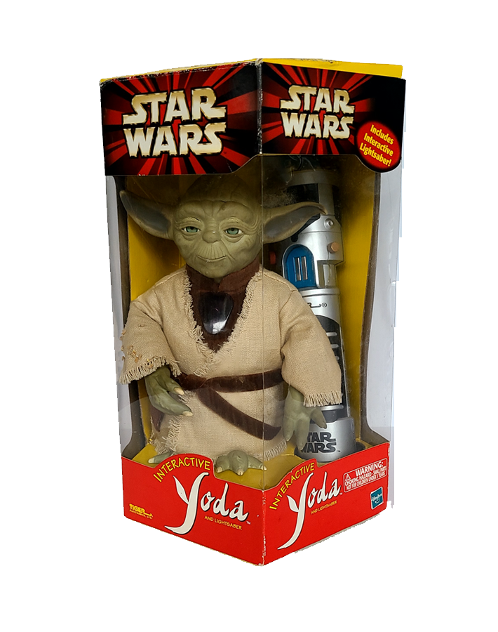 Star Wars - Interactive Yoda with Lightsaber - (2000) by Hasbro