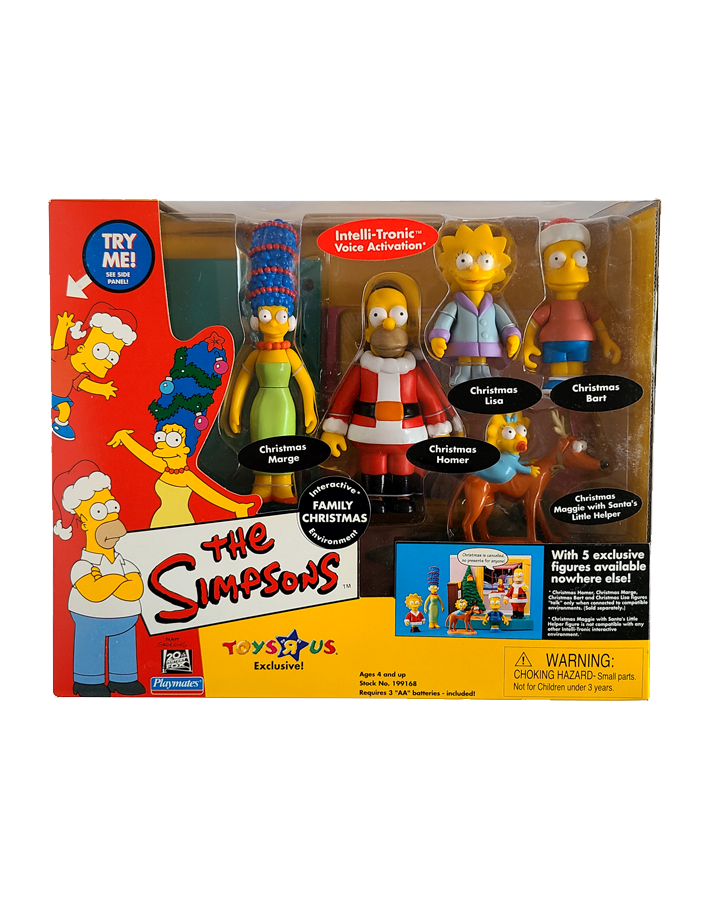 The Simpsons - Family Christmas Toys-R-US Exclusive MIB (2001) by Playmates