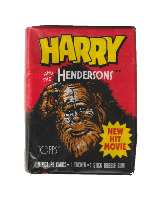 1987 Topps Harry and the Hendersons Trading Card Pack