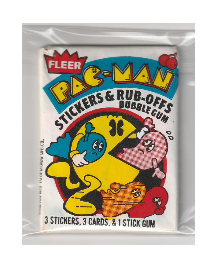 1980 Fleer Pac-Man Trading Cards Wax Pack