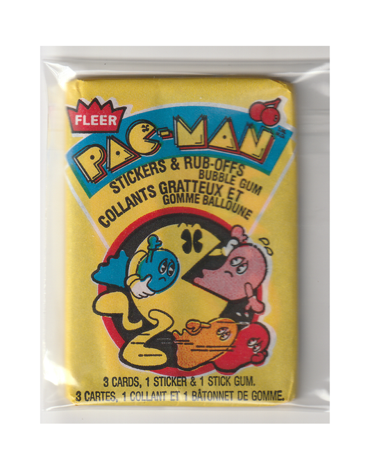 1980 Fleer Pac-Man Canadian Trading Cards Wax Pack