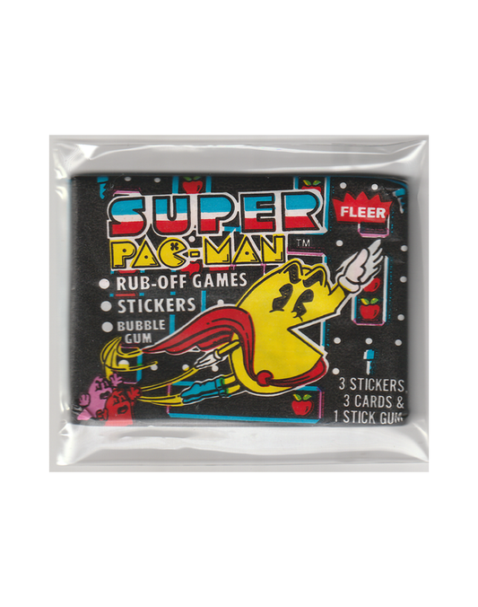 1982 Fleer Super Pac-Man Sealed Card Wax Pack