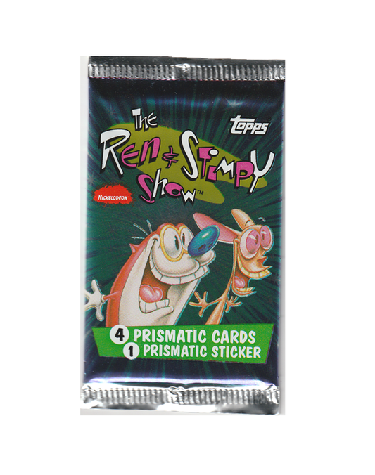 1993 Topps Ren & Stimpy Show Prismatic Sealed Trading Card Pack